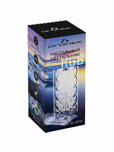 Светильник настольный декоративный ночник RGB Огонёк OG-LDP32